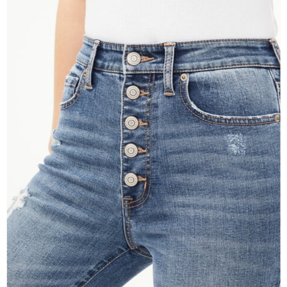 ⬇️⬇️$60 AERO High Rise Button Fly Ankle Jegging 00 - Picture 2 of 4